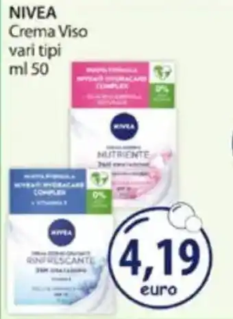 Acqua & Sapone NIVEA Crema Viso vari tipi offerta