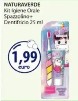 Acqua & Sapone NATURAVERDE Kit Igiene Orale Spazzolino+ Dentifricio offerta