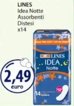 Acqua & Sapone LINES Idea Notte Assorbenti Distesi x14 offerta