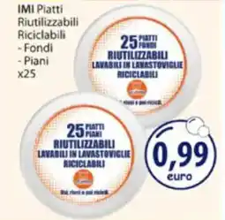 Acqua & Sapone IMI Piatti Riutilizzabili Riciclabili offerta