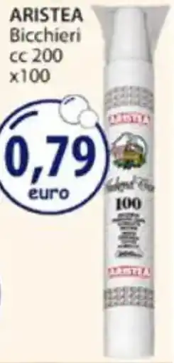 Acqua & Sapone ARISTEA Bicchieri cc 200 x100 offerta