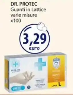Acqua & Sapone DR. PROTEC Guanti in Lattice varie misure x100 offerta