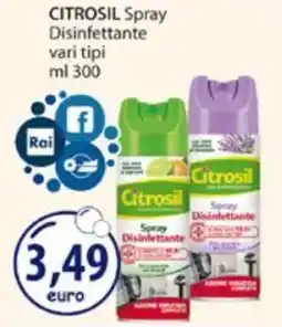 Acqua & Sapone CITROSIL Spray Disinfettant5e vari tipi offerta