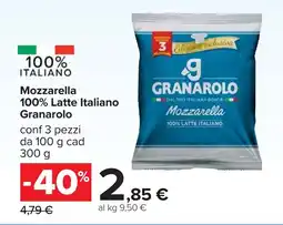 Carrefour Mozzarella 100% Latte Italiano Granarolo offerta