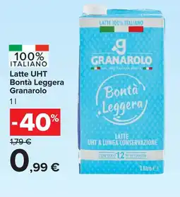 Carrefour Latte UHT Bontà Leggera Granarolo offerta