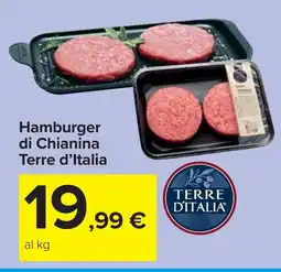 Carrefour Hamburger di Chianina Terre d'Italia offerta