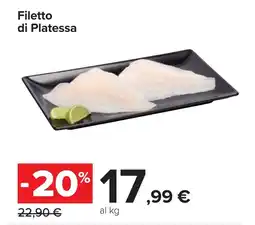 Carrefour Filetto di Platessa offerta