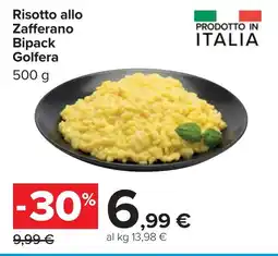 Carrefour Risotto allo Zafferano Bipack Golfera offerta
