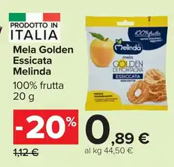 Carrefour Mela Golden Essicata Melinda offerta