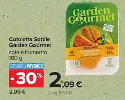Carrefour Cotoletta Sottile Garden Gourmet soia e frumento offerta