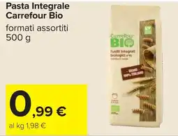 Carrefour Pasta Integrale Carrefour Bio offerta
