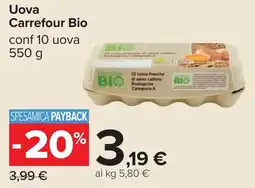Carrefour Uova Carrefour Bio offerta