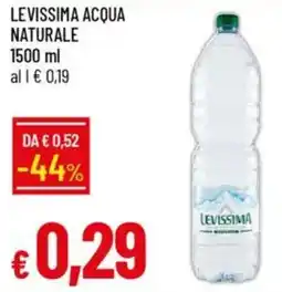 IperFamila Levissima acqua naturale offerta