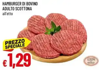 IperFamila Hamburger di bovino adulto scottona offerta