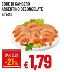 IperFamila Code di gambero argentino decongelate offerta