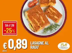 IperFamila Lasagne al ragu' offerta