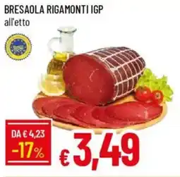 IperFamila Bresaola rigamonti IGP offerta