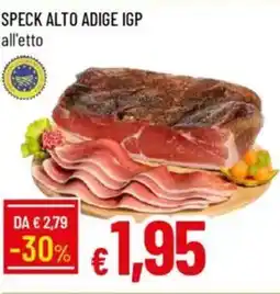 IperFamila Speck alto adige IGP offerta