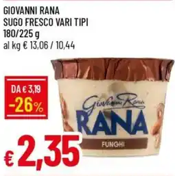 IperFamila Giovanni rana sugo fresco vari tipi offerta