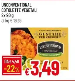 IperFamila Unconventional cotolette vegetali offerta