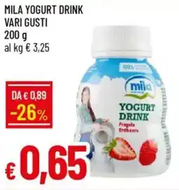 IperFamila Mila yogurt drink vari gusti offerta