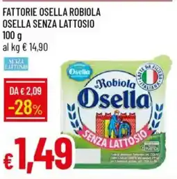 IperFamila Fattorie osella robiola osella senza lattosio offerta