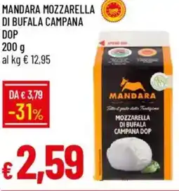 IperFamila Mandara mozzarella di bufala campana DOP offerta