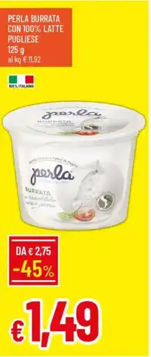 IperFamila Perla burrata con 100% latte pugliese offerta