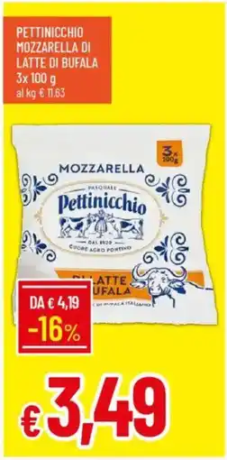 IperFamila Pettinicchio mozzarella di latte di bufala offerta