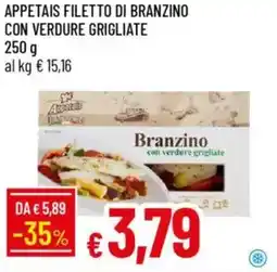 IperFamila Appetais filetto di branzino con verdure grigliate offerta