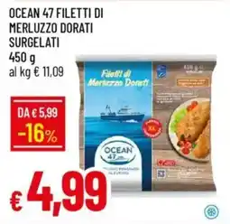 IperFamila Ocean 47 filetti di merluzzo dorati surgelati offerta