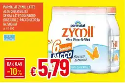 IperFamila Parmalat zymil latte alta digeribilità senza lattosio magro digeribile pacco scorta offerta