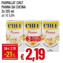 IperFamila Parmalat chef panna da cucina offerta