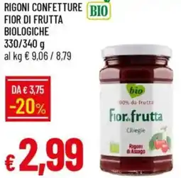 IperFamila Rigoni confetture bio fior di frutta biologiche offerta