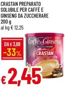 IperFamila Crastan preparato solubile per caffè e ginseng da zuccherare offerta