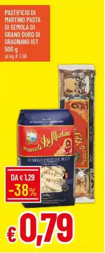 IperFamila Pastificio di martino pasta di semola di grano duro di gragnano IGT offerta