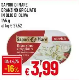 IperFamila Sapori di mare branzino grigliato in olio di oliva offerta