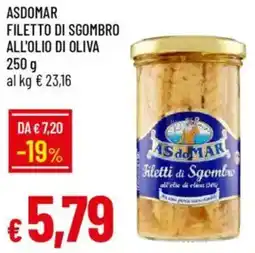 IperFamila Asdomar filetto di sgombro all'olio di oliva offerta