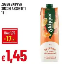 IperFamila Zuegg skipper succhi assortiti offerta