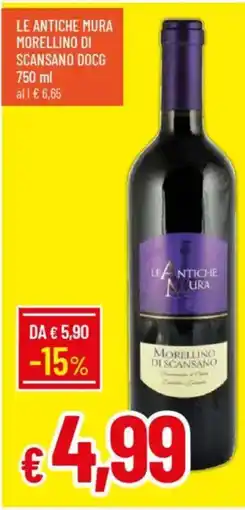 IperFamila Le antiche mura morellino di scansano DOCG offerta