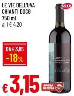 IperFamila Le vie dell'uva chianti DOCG offerta