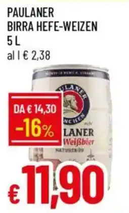 IperFamila Paulaner birra hefe-weizen offerta