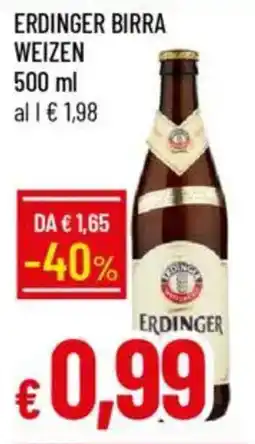 IperFamila Erdinger birra weizen offerta