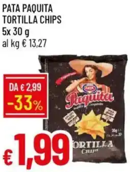 IperFamila Pata paquita tortilla chips offerta