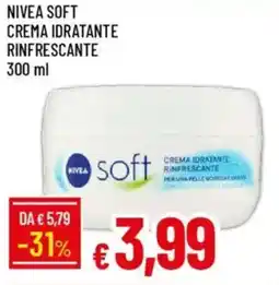 IperFamila Nivea soft crema idratante rinfrescante offerta