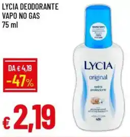 IperFamila Lycia deodorante vapo no gas offerta