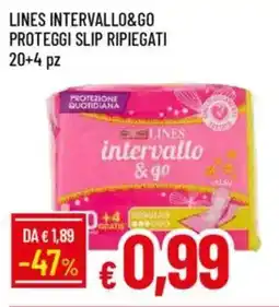 IperFamila Lines intervallo&go proteggi slip ripiegati offerta