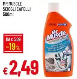 IperFamila Mr muscle sciogli capelli offerta