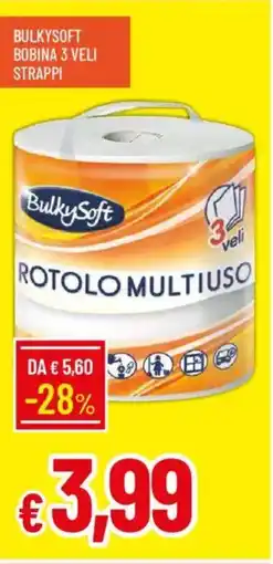 IperFamila Bulkysoft bobina 3 veli strappi offerta