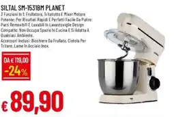 IperFamila SILTAL SM-1531BM PLANET 3 Funzioni In 1: Frullatore offerta